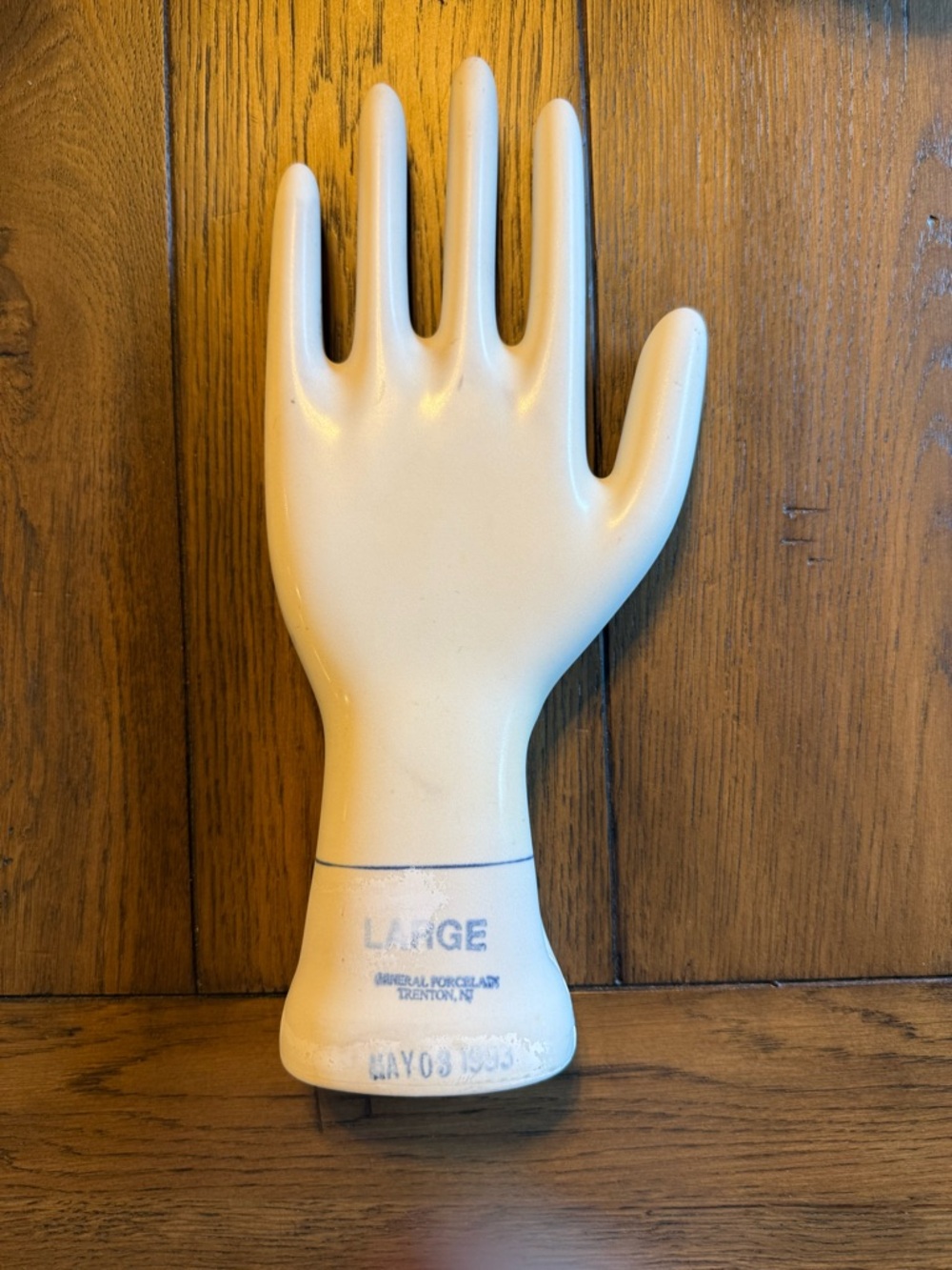 General Porcelain vintage glove mold large 1993 industrial hand industrial - Picture 4 of 7